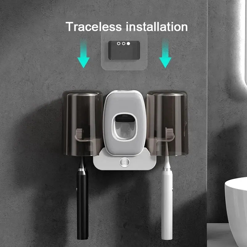 Porte-brosse à dents UV connecté — Stérilisation sans perçage, montage mural