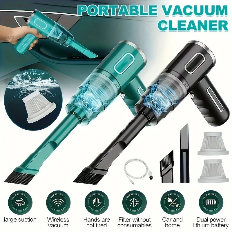 Portable Wireless Vacuum Cleaner 2000mAh Home & Car