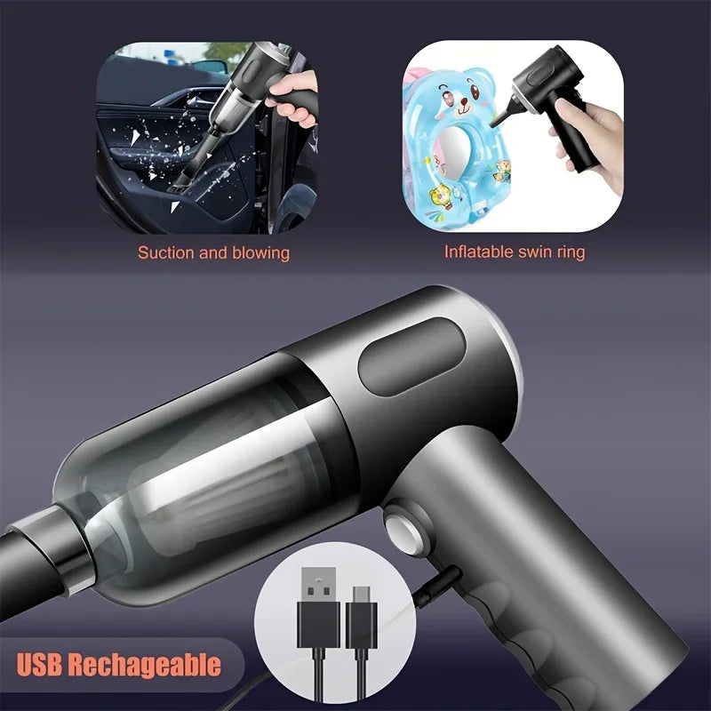 High-Power Cordless Vacuum Cleaner 120W Wet & Dry 2h Charge