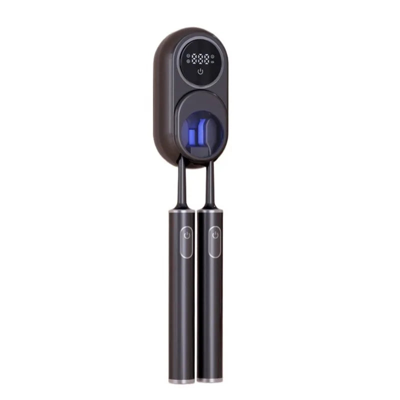 Stérilisateur UV brosse à dents avec couvercle auto-ouvert pour une protection contre les bactéries.