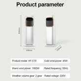 Climatiseur portable 3-en-1 avec chaleur A year-round climate solution in one portable device. Cool in summer, heat in winter, and humidify all year long — no installation required. 3-in-1: air cooler, heater, and humidifierWorks in all seasons — cooling and heating modesPortable and lightweight — move it room to roomNo installation needed — plug and useQuiet operation suitable for home and office One device for every season. Comfort all year round.