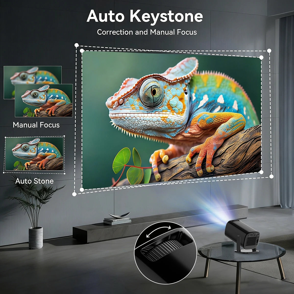 Projecteur Portable 720P WiFi6 Android 14