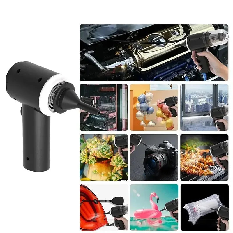 Mini Cordless Vacuum Cleaner 9000Pa Wet & Dry USB